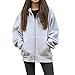 Produktbild i-uend 2019 Damen Mantel - Winter Damen Hoodie mit Kapuze Kapuzenjacke Kapuzenpullover - Sweatjacke Pullover Jacke für Winter/Herbst/Frühling
