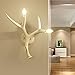Produktbild XYDM Wandleuchten Amerikanischer Stil Geweih Dekorativ Harz Nachttisch Wandlampe Leuchter zum DIY Zuhause Dekor mit E14 Steckdose Birne Inbegriffen als Geschenk