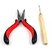Accessotech Hair Extension Pliers & Pulling Hook Tool for Silicone Micro Rings Beads Loop