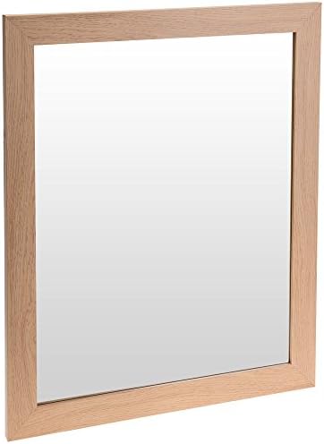Wall Mountable Hanging Mirror Decorative Wooden Effect Frame