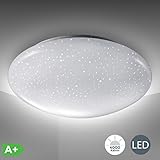 LED Deckenlampe inkl. 12W 1200lm LED Platine, Sternenlicht, Deckenleuchte 4000K kaltweiss, 230V, IP20, Ø 290mm