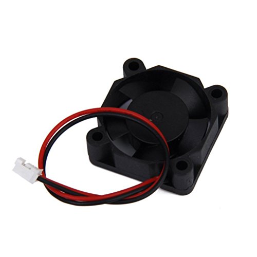 UEETEK DC 5V 4010 40x40x10mm 2 Fasern Kühlventilator Schwarz für PC Schutzhülle Cooler - 3