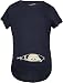 Maternity Baby Peeking T Shirt Funny Pregnancy Tee For Expecting Mothers (Navy) - XL