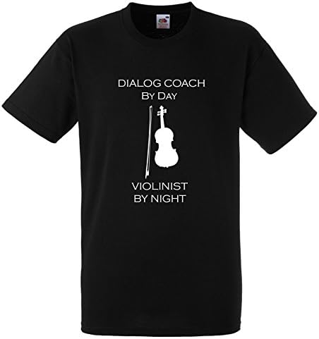 Dialog Coach By Day Violinist By Night Unique T Shirt Large