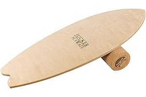 JUCKER HAWAII Original Homerider Balansboard - Set di surfisti e allenatore di equilibrio con rullo in sughero