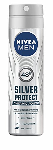 Nivea Men Deo Silver Protect Dynamic Power, Antitranspirant Spray, 4er Pack (4 x 150 ml)