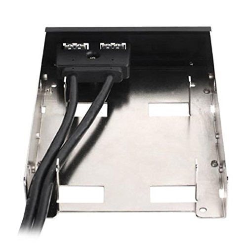 SilverStone SST-FP36B-E – Front Panel 3.5″ 2x USB 3.0 mit Halterung für 2x 2.5″ HDD/SSD, schwarz - 9