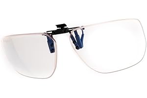 Horus X • Clip-On Clear • Clip pour Lunettes de vue • Anti Lumière Bleue • Filtre Standard Protection Ecrans (Jeux Vidéos Console Ordinateur PC) | Clear