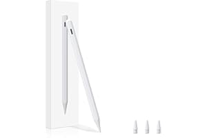 ANYQOO Stylo pour iPad 2018-2025, Autonomie jusqu'à 15 Heures, Charge Rapide USB-C, Protection Paume, Compatible iPad 11/10/9/8/7/6, Air 3/4/5/M2/M3, Pro M4/M2/M1 (11/12.9/13 Pouces), Mini 5/6/A17Pro