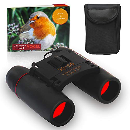 Preisvergleich Produktbild HOLZWURM Kinder-Fernglas inkl Broschüre zur Vogelbeobachtung, Fernglas für Kinder und Erwachsene, klein leicht & kompakt