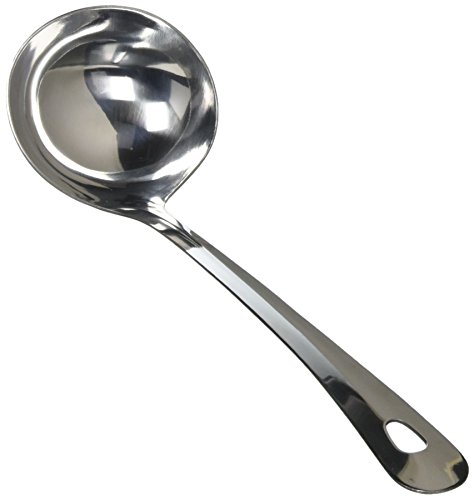 Fackelmann 24356 Schöpflöffel "Lara" , Edelstahl, silber, 30 x 8,5 x 7,5 cm