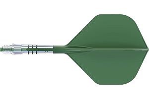 CUESOUL ROST T19 Asta e Aletta per Freccette Integrate in Carbonio, Forma Standard Grande, Set da 3