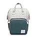 Produktbild Rucksack Mama Tasche Lässig Mode Weibliche Mutter Und Baby Tasche Schulter Multifunktions-Großraum-Mutter Tasche Baby Heraus Reisen Licht Wandern Modischen Rucksack Gestreift Grün