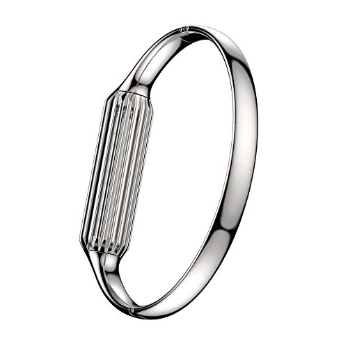 KOBWA Edelstahl Armband Bracelet Metallbügel Bangle für Fitbit Flex 2 Tracker Ersatz - 3