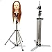 Neverland 80-160Cm Adjustable Stainless Steel Tripod Stand Mannequin Holder for Training Head (with Bag)