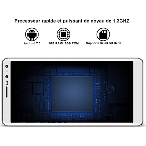 Smartphone Pas Cher Telephone Portable debloqu Double Sim 4G Android 7 0 5 5 Pouces 18 9 Double HD Cam ra 1280 720 IPS cran 16Go ROM 2800mAh 1 3GHz Quad-Core T l phone D bloqu Blanc reviews Smartphone Pas Cher Telephone Portable debloqu Double Sim 4G Android 7 0 5 5 Pouces 18 9 Double HD Cam ra 1280 720 IPS cran 16Go ROM 2800mAh 1 3GHz Quad-Core T l phone D bloqu Blanc