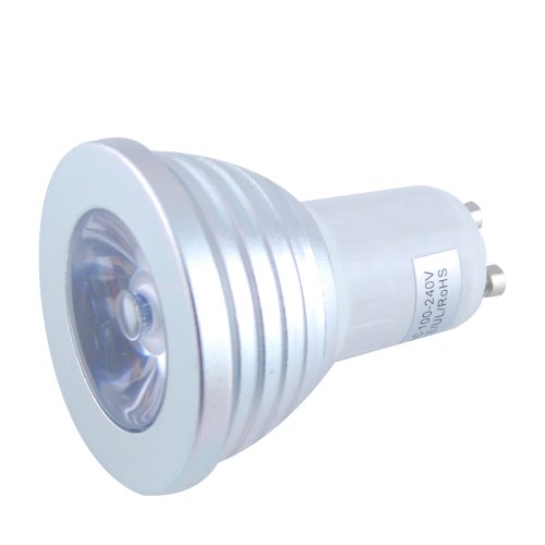 THG 4x GU10 3W RGB 16 Bunt LED Spot Birne Farbwechsel Lampe Licht mit IR Fernbedienung - 5