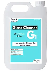 Glass Cleaner 5 Liter | Streak-free Shine, Anti-fog & Anti scratch