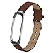 Produktbild Coseyil Pu Lederband Ersatz Armband Für Xiaomi Mi Band 3 / Mi Band 4.