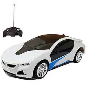 TOYICO! Plastic Remote Control car for Boys & Girls with Rechargeable | Wireless Rechargeable Remote Control High Speed 3D Famous Car with Light (Color May Vary)