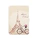 Produktbild Jiajun Hülle für Amazon alle neue Kindle Paperwhite 2015 300 PPI 3.Generation / 2015 / 2014 / 2014 Schutzhülle Hülle Tasche Case Cover Mit Sleep und Wake Smart Cover Funktion Fahrrad im Paris