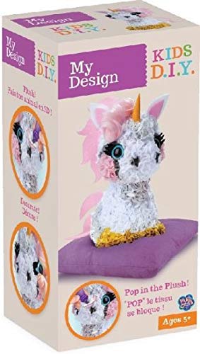 MGM FACTORY - MGM77389 - Loisirs Créatifs - DIY - Personnage 3D Licorne À Décorer - Pluschraft