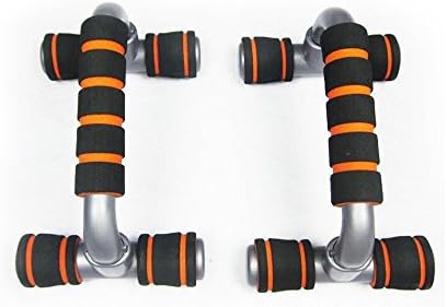 Push Up Bars Press-up Stands I-Type Handles with Antislip Foam Handles Fitness Enquipment Gym Home Muscle Training Tools (Orange)