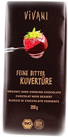 Vivani Organic Chocolate | Dark Cooking Chocolate | 1 x 200g (UK)