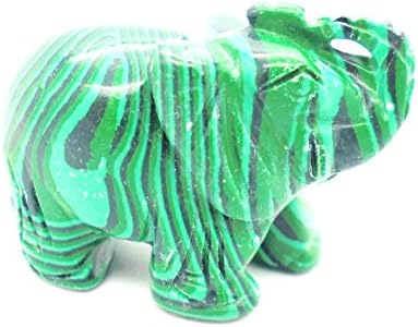 tanglz Elephant Carved in Fluorite 40 mm Mystical Magic Stone Free Shipping with Tracking