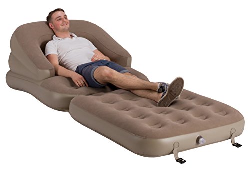 Vango Unisex aufblasbares Sofa Bett Single, muskat, One size - 2