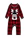 Produktbild Baby Mädchen Junge Kleidung Säuglingsbaby-Jungen-Plaid-Rotwild-Spielanzug-Overall-Kleidung