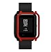 Produktbild Squarex Slim bunter Rahmen für Huami Amazfit Bip Youth Uhr, Polycarbonat Hülle, Schutzhülle, Schutz, Hülse, Herren, rot, AS Show