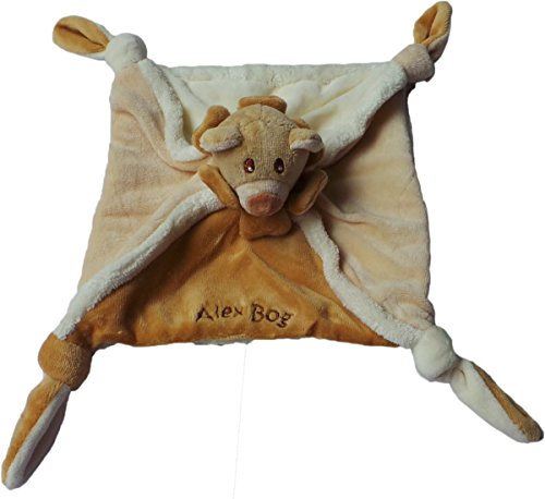 Preisvergleich Produktbild Schnuffeltuch / Nuckeltuch - Bär - Alex Bog - Braun / Mehrfarbig