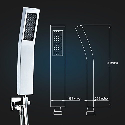 S R SUNRISE moderne Handbrause wasserfall Badezimmer silber anti-kalk-Düsen Duschkopf messing chrom SRSH011 - 4