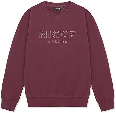 Nicce London Men's Keyline Sweatshirt, Red, Large