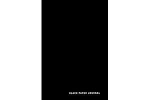 Black Paper Journal: 6x9 Solid Black Journal With Black Pages | Reverse Color Notebook | Black Out Paper (Black Paper Journals & Sketchbooks | Gel Pen Paper)