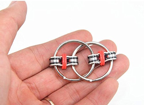 Fidget Chain toy Flipping Chain Fidget Toy Bike Chain Fidget spinner Toy No Noise for ADD, ADHD, and Autism