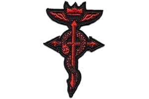 Titan One Europe - Flamel Snake Cross Fullmetal Alchemist Motorcycle Club Biker Toppa Ricamata Motociclista (Termoadesiva)