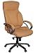 Produktbild AMSTYLE Bürostuhl BERLIN XXL Kunst-Leder caramel 150 kg Belastbarkeit | Chefsessel mit Kopfstütze & Multiblockmechanik | Design Drehstuhl verstellbar | Schreibtisch-Stuhl hohe Rückenlehne