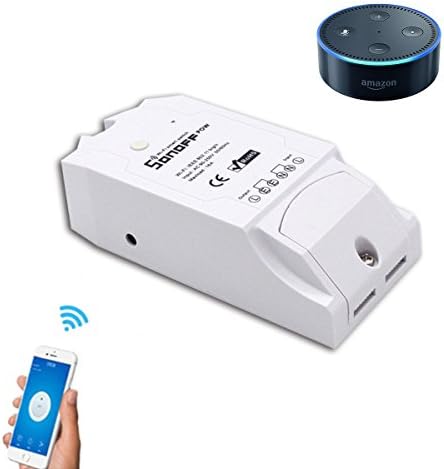 VIGICA Sonoff Pow Smart Switch Wireless Power Socket WiFi Smart Home Intelligent Control Light, Manage Energy, work with Amazon Echo Alexa support Android iPhone,not Hub Need