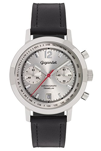 Gigandet Tramelan Herren Quarz Armbanduhr Chronograph Analog Datum Schwarz Silber G10-001 Gigandet Tramelan Herren Quarz Armbanduhr Chronograph Analog Datum Schwarz Silber G10-001