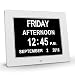 Produktbild New-Silk Road Digitale Wecker Memory Loss Digital Calendar Day Clock with Extra Large Non-Abbreviated Day & Month - Perfect for Seniors -White