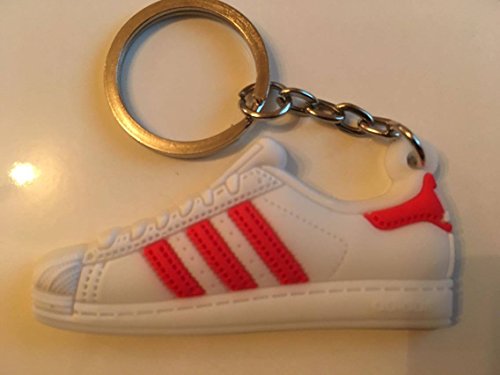 Preisvergleich Produktbild Adidas Superstar Schlüsselanhänger Rot Sneaker Keychain Red