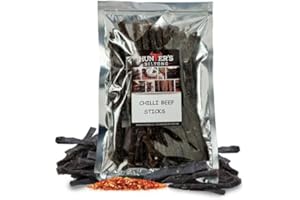Hunters Biltong - 100g Beef Chilli Bites - Beef Snap Sticks - Authentic South African Biltong - High Protein Snacking for Pre or post work out - Low Sugar & Low Carb - Suitable for Paleo and Keto Diet