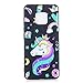 Produktbild Everainy Huawei Mate 20 Pro Hülle Silikon Bumper Gummi mit Prägen Muster Cover Hüllen für Huawei Mate 20 Pro Handyhülle Stoßfest TPU Gel Stoßstange Schwarz Schutzhülle (Einhorn)