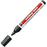edding 260 Beyaz Yazı Tahtası Kalemi, Siyah, 1 Kalem, Yuvarlak U&ccedil; 1.5.3 mm