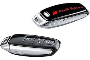 Audi 4N0071208CY9T osłona kluczy, sportowe logo, tylko do kluczy 8Y0959754 4N0959754, czarna/czerwona