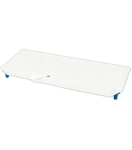Drap housse ASILO avec élastique pour lit de bébé mesure 60 x 140 cm (vert