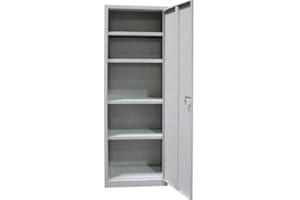 OEM SYSTEMS ARMADIO 1 Anta in Lamiera Verniciata CON RIPIANI 60X40X176H cm Fornito Smontato
