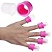 V-EWIGE 10PCS Fashion Women Nails Wearable Nail Soak Soaker Polish Remover Acrylic Gel Manicure Art Set
